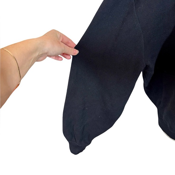 WHITE + WARREN Superfine Organic Cotton Track Jacket Zip Sweater Jacket - Picture 4 of 12